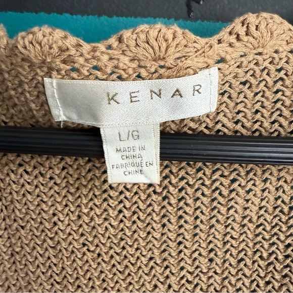 Kenar Cream Tan Crop Tie-Front Blouse - Picture 3 of 9